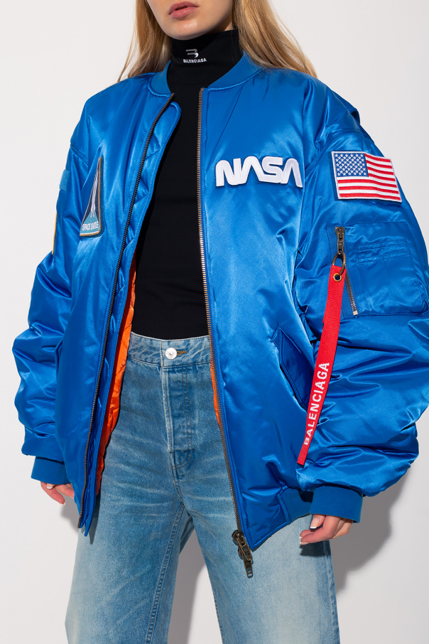 Blue on sale balenciaga jacket